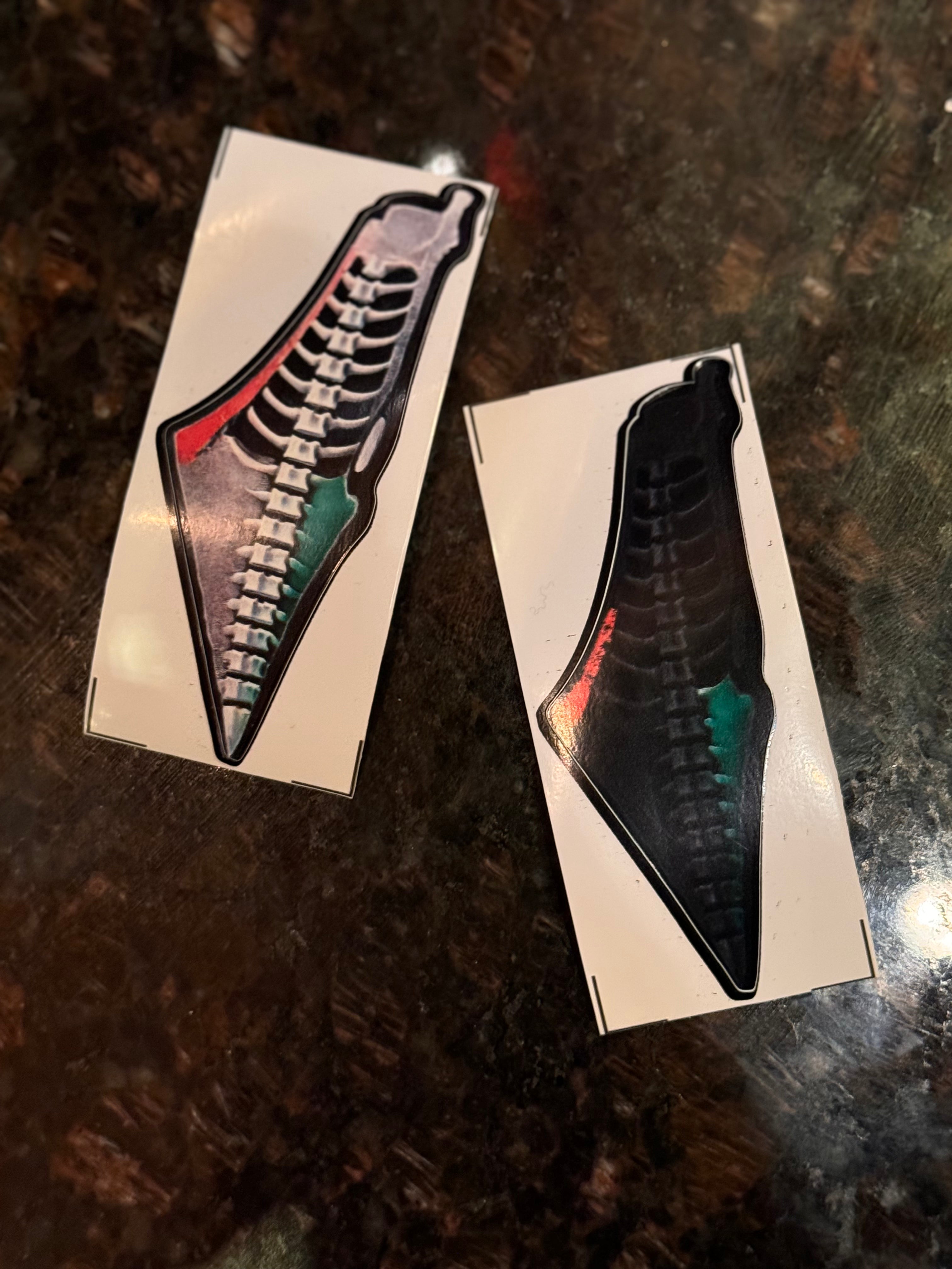 Backbone stickers